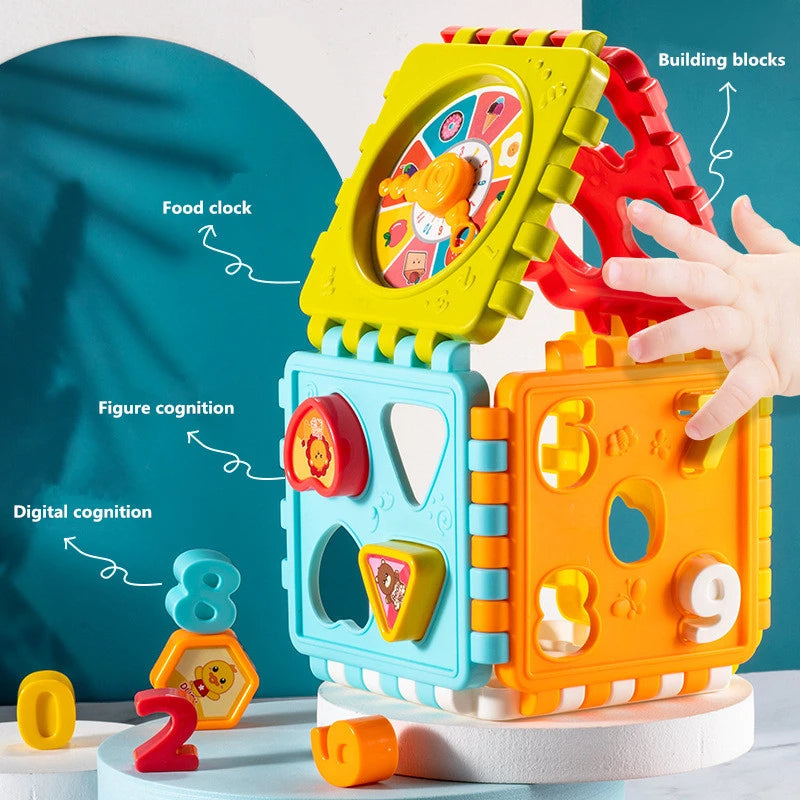 Toddler Activity Cube Shape SortingBaby Toys