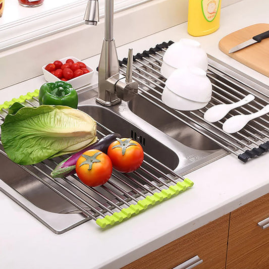 New Stainless Steel Foldable Sink Drain Rack