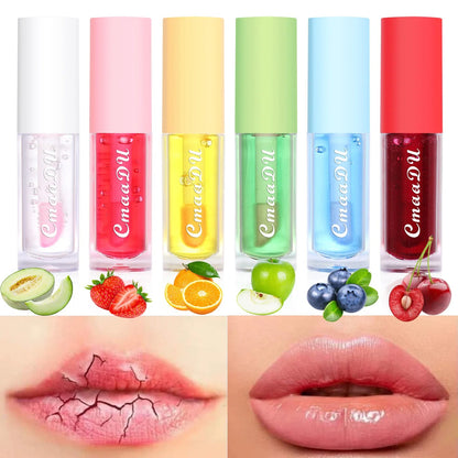 6 Color Fruit Flavor Color Change Lip Oil