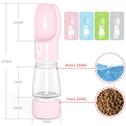 Pet Dog Water Bottle Feeder Bowl